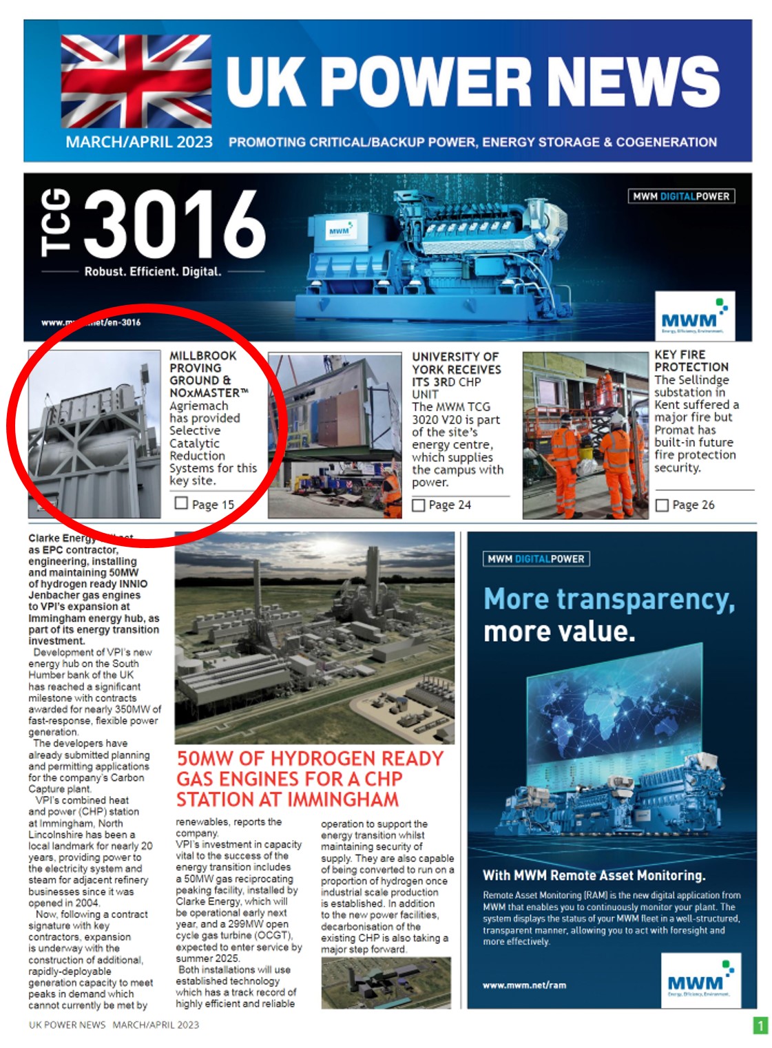 UK Power News | SCR Systems | UK Installation | 2.2MW